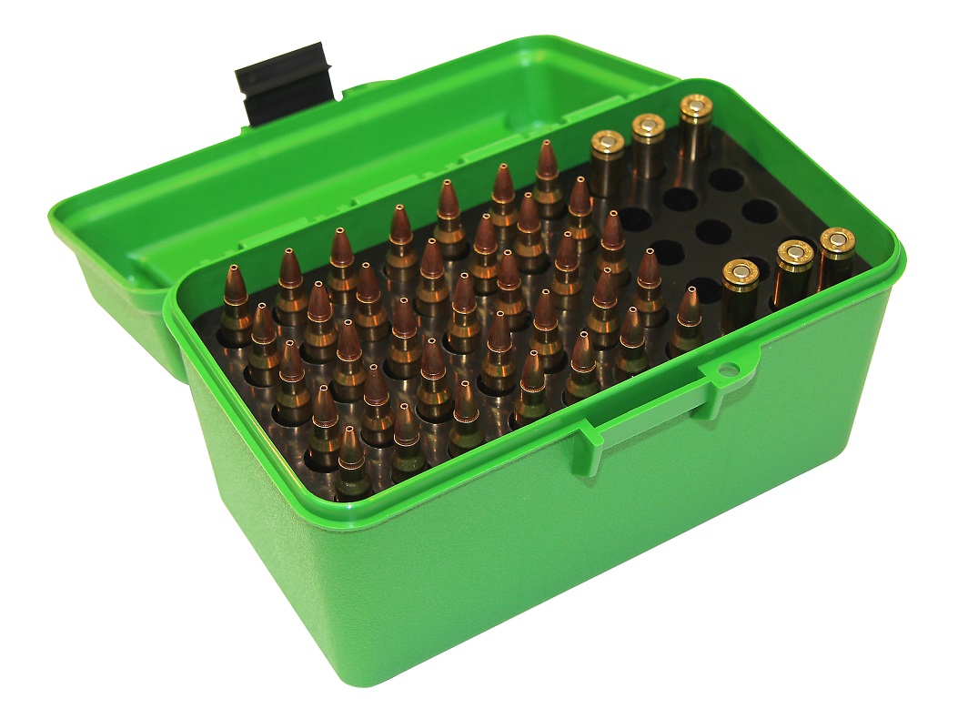 MTM H50RS DELUXE Ammo Box GREEN content 50